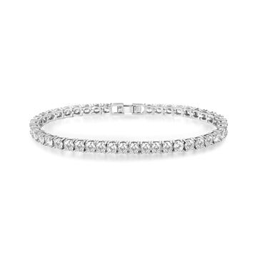 Four-Prong Zircon Tennis Bracelet