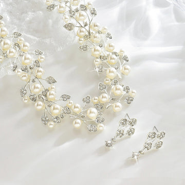 Delicate Pearl Leaf Set