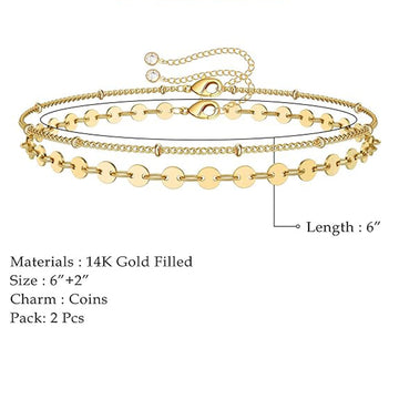 Minimalist Gold Layered Bracelet
