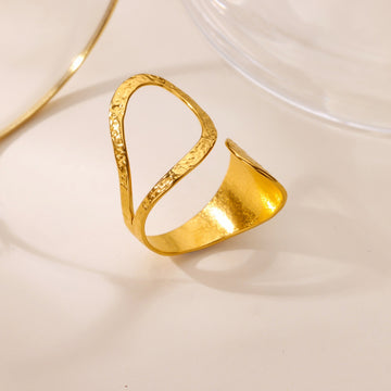 Simple All-match Hollow-out Ring